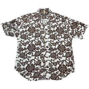 Reyn Spooner Shirt Mens XL Floral Hawaiian Button Up Aloha Tencel Blend Casual